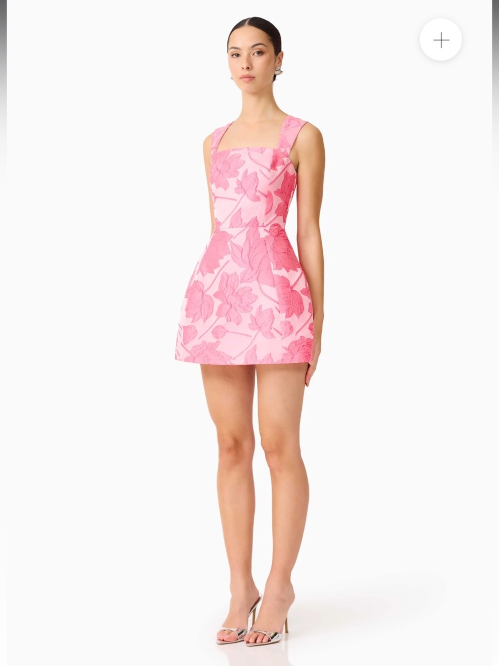 elliatt dionne pink floral tulip jacquard mini party dress size small NEW - Picture 4 of 14